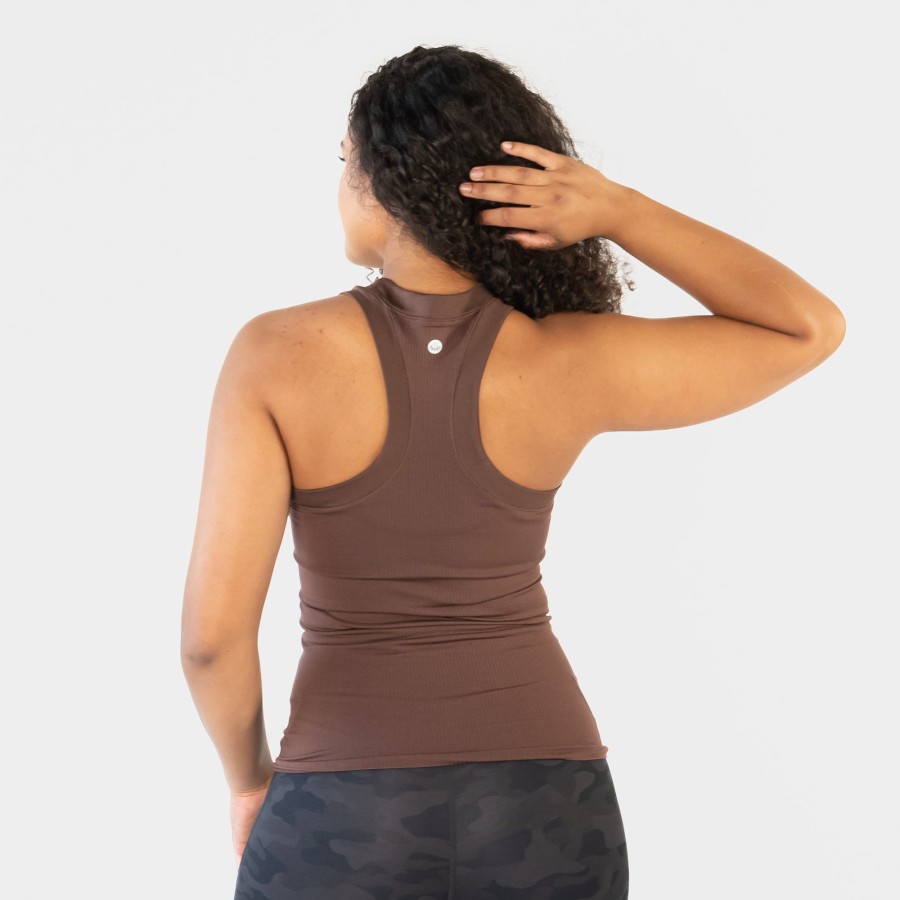 Women Senita Athletics Tees & Tanks | Bella Ribbed Tank-Fossil