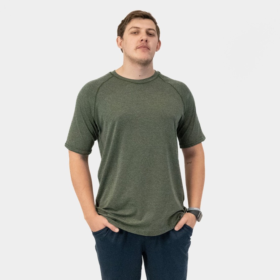 Men Senita Athletics | Interval Tee-Evergreen