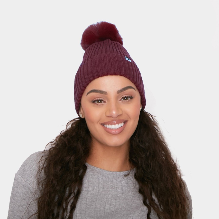 Women Senita Athletics | Senita Pom Beanie-Mulberry