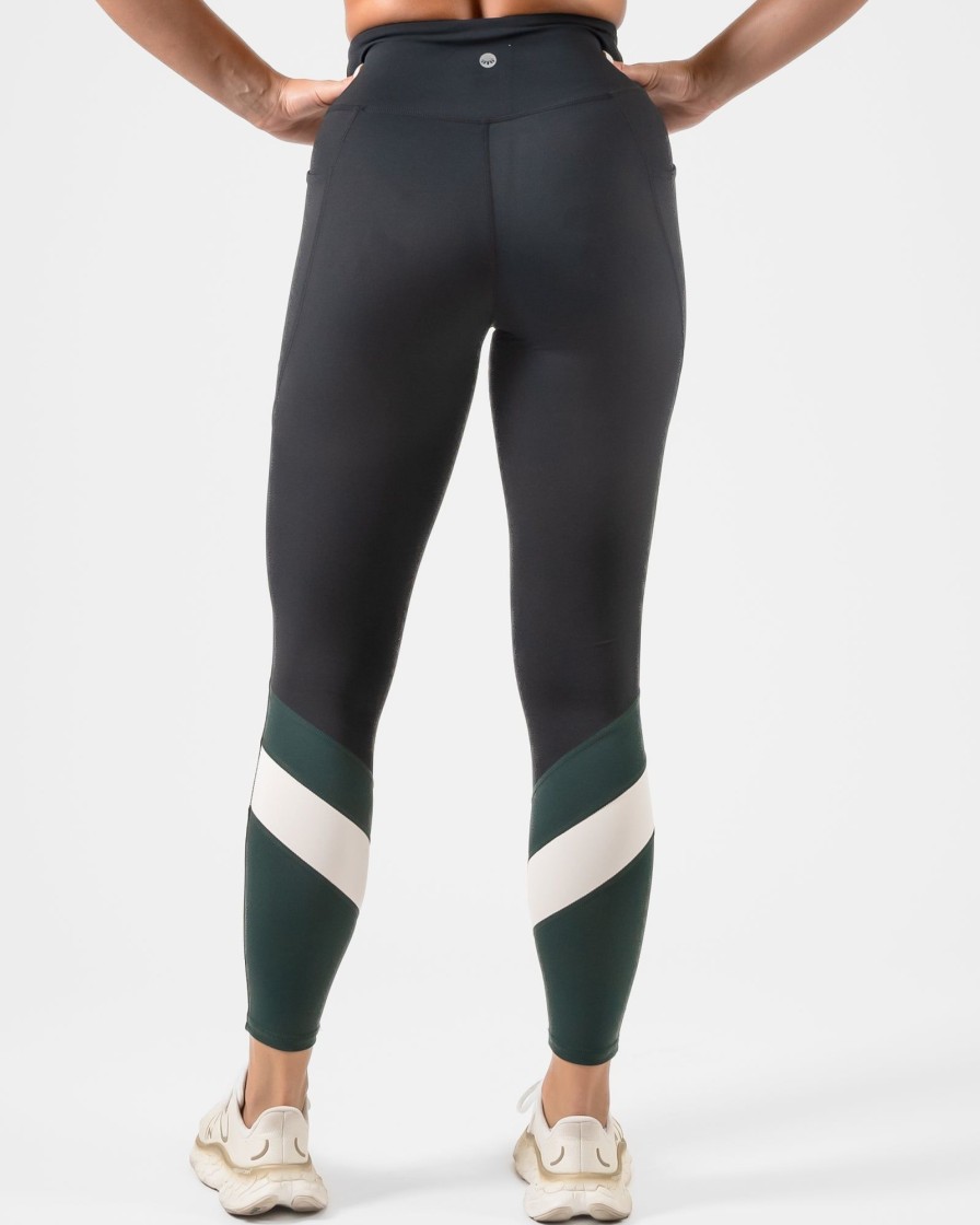 Women Senita Athletics Leggings | Ascend Leggings-Black, Juniper, Jet Stream