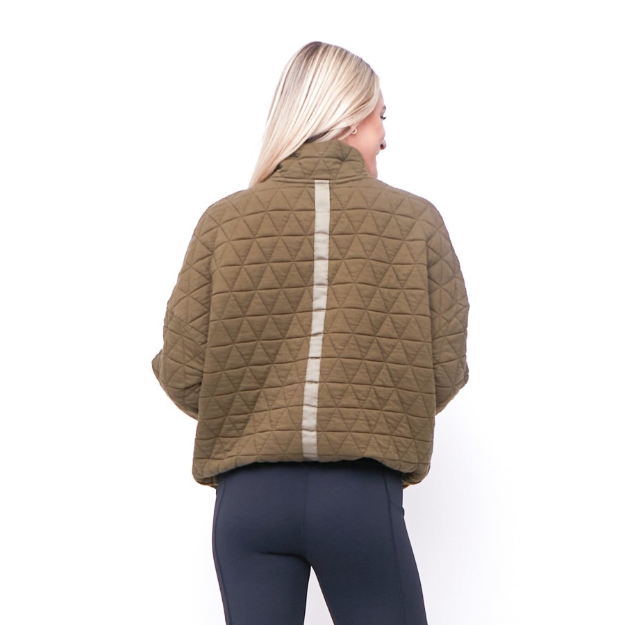 Women Senita Athletics Outerwear | Nina Quilted Jacket-Everglade Spruce