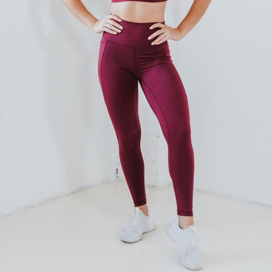 Women Senita Athletics Leggings | Skin Shakti Leggings-Mulberry