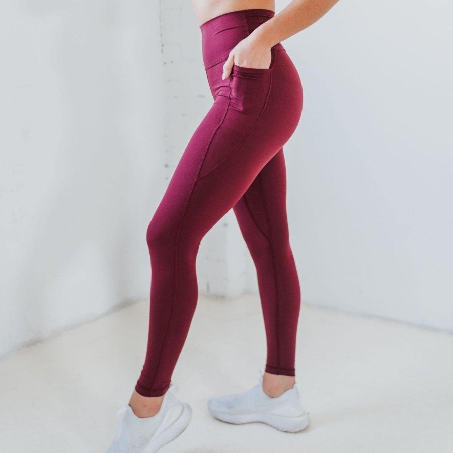 Women Senita Athletics Leggings | Skin Shakti Leggings-Mulberry