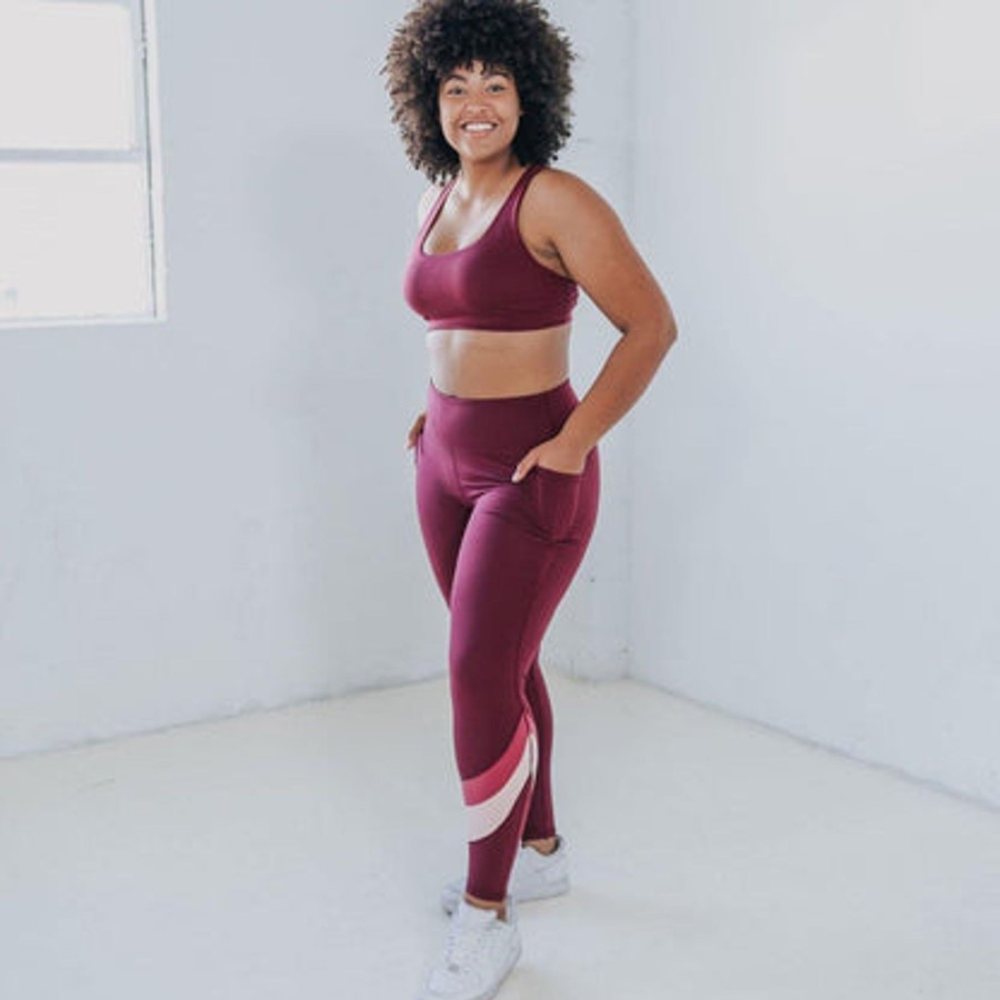 Women Senita Athletics Leggings | Skin New Wave Leggings-Mulberry