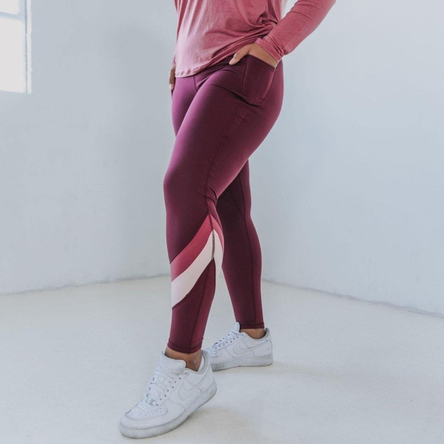 Women Senita Athletics Leggings | Skin New Wave Leggings-Mulberry