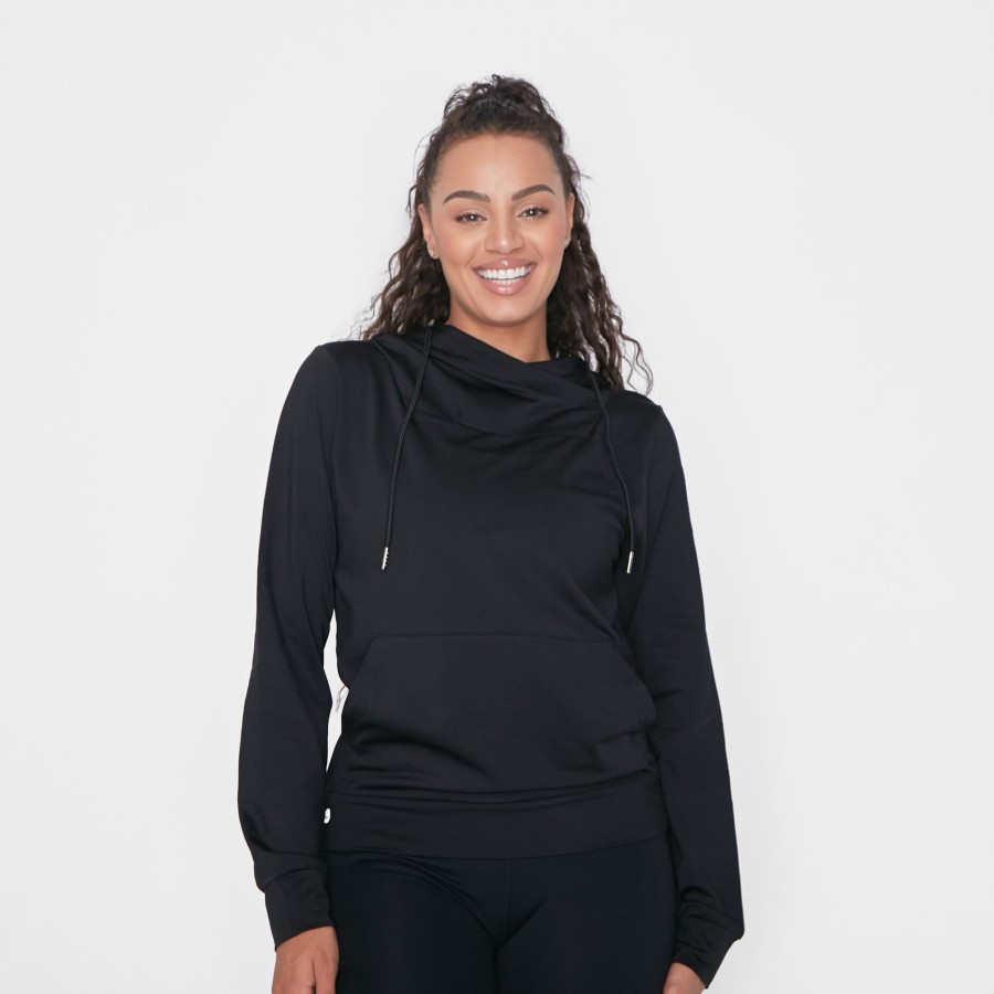 Women Senita Athletics Outerwear | Cali Hoodie-Black