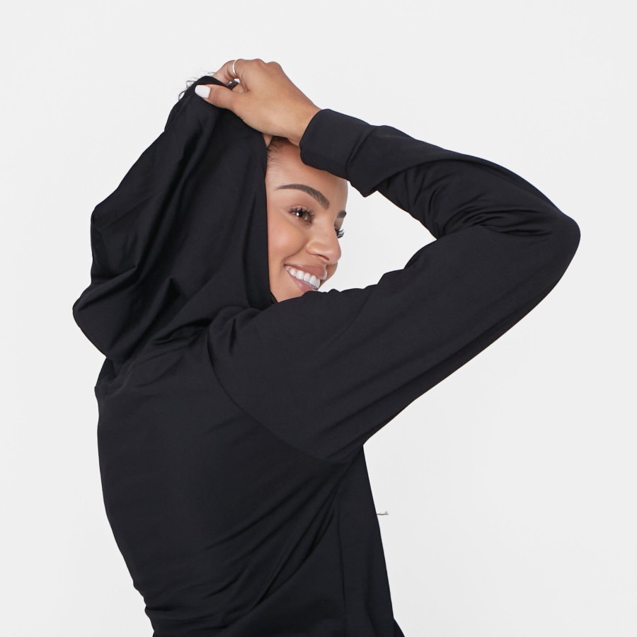 Women Senita Athletics Outerwear | Cali Hoodie-Black