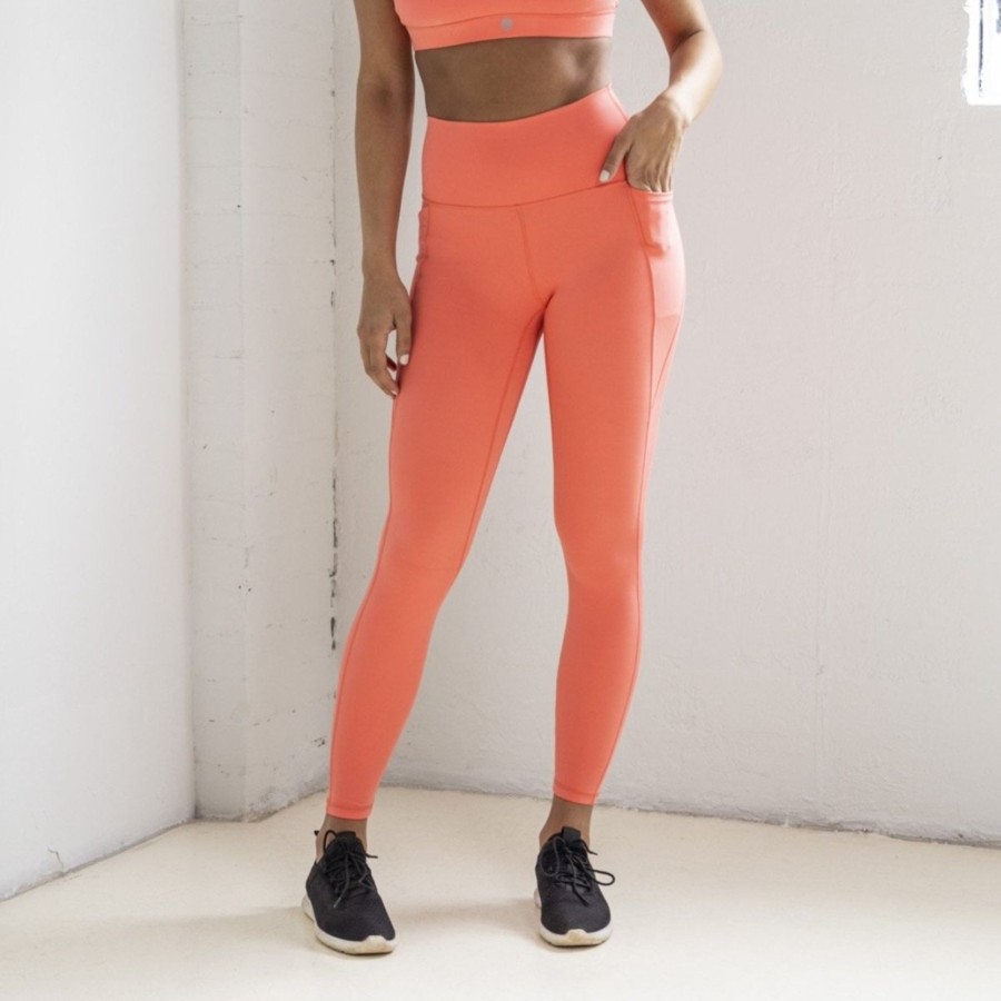 Women Senita Athletics Leggings | Skin Shakti Leggings-Coral