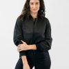 Women Senita Athletics Outerwear | Lightweight Bomber Jacket-Black