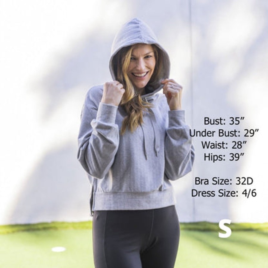 Women Senita Athletics Outerwear | Premium Hoodie-Cozy Gray