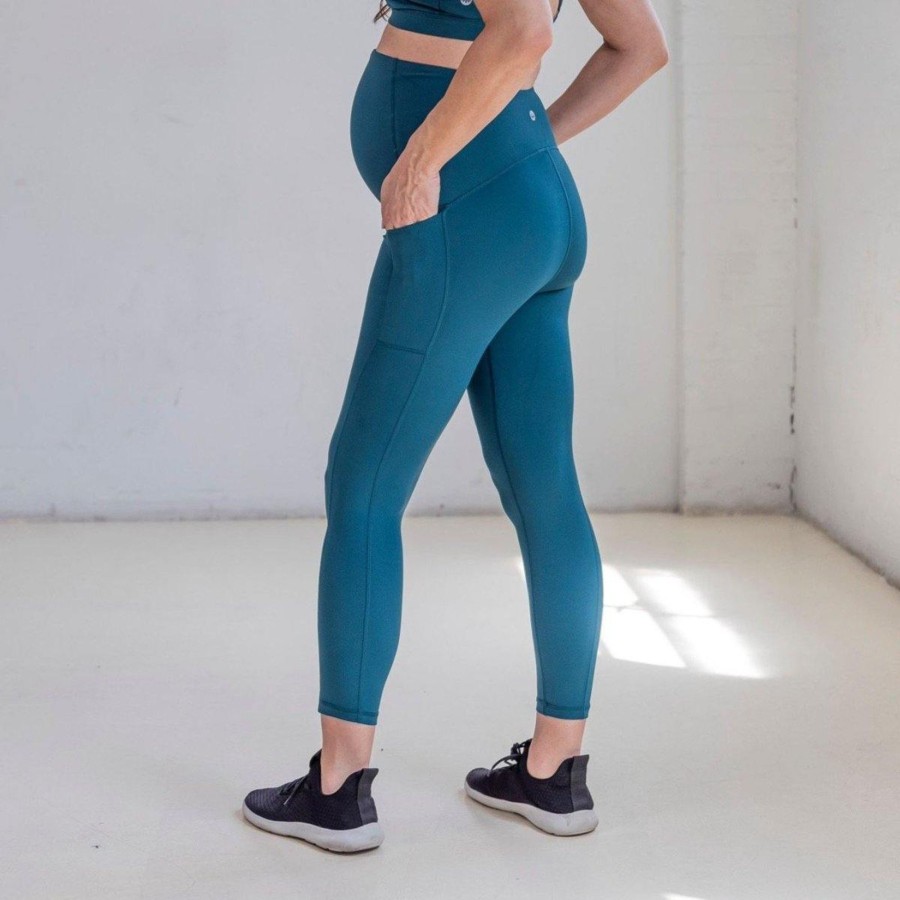 Women Senita Athletics | Lux Maternity Pants - Pacific