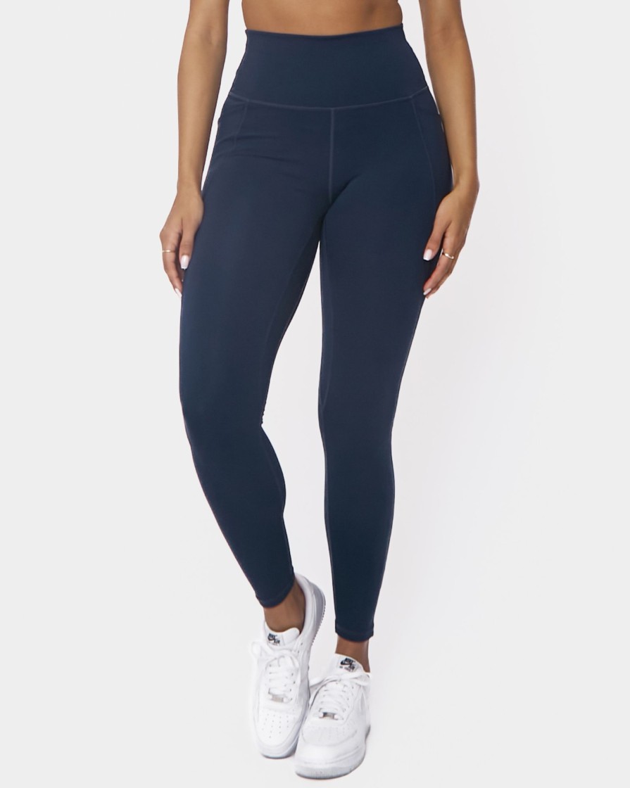 Women Senita Athletics Leggings | Skin Shakti Leggings-Navy