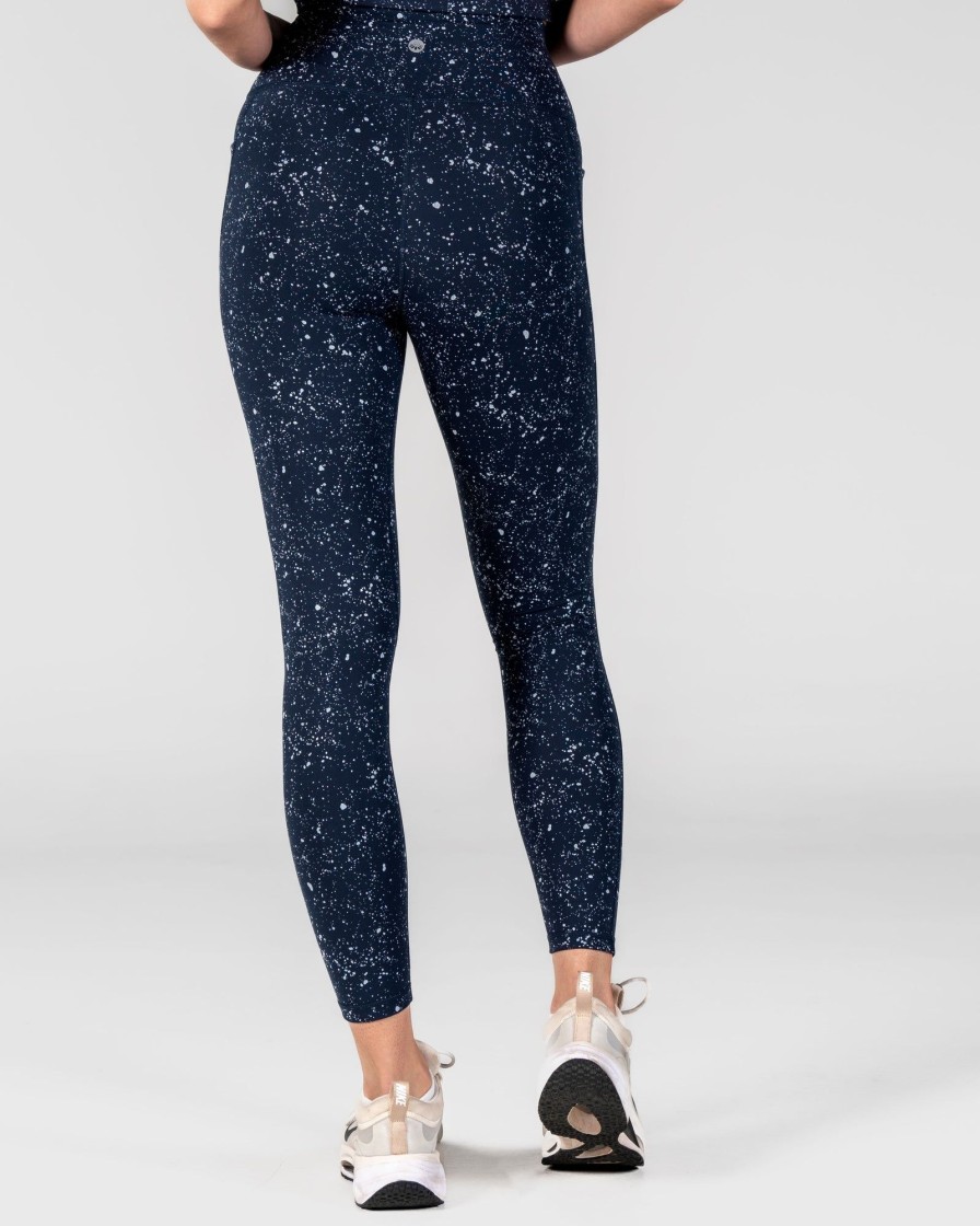 Women Senita Athletics Leggings | Skin Shakti Leggings-Navy Galaxy