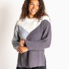 Women Senita Athletics Outerwear | Aspen Sweater-Gray Colorblock