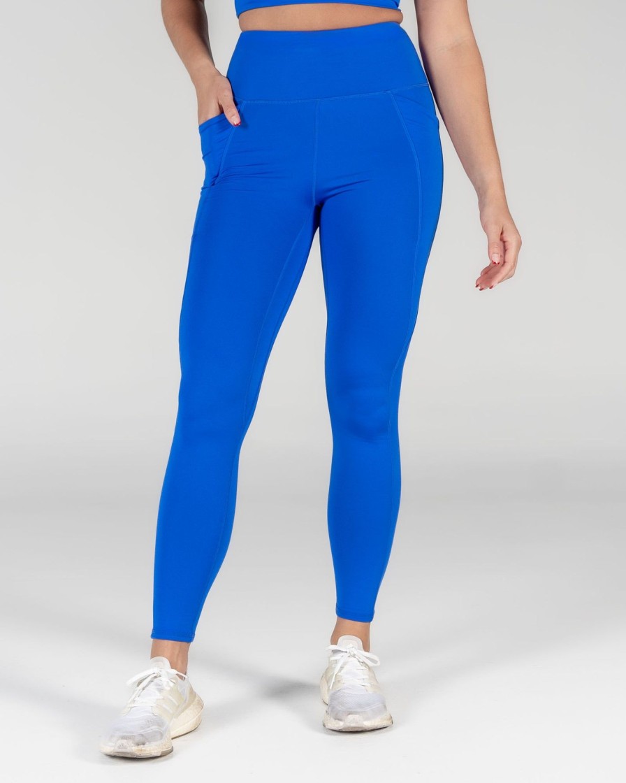 Women Senita Athletics Leggings | Thermal Warm Leggings-Cobalt Blue