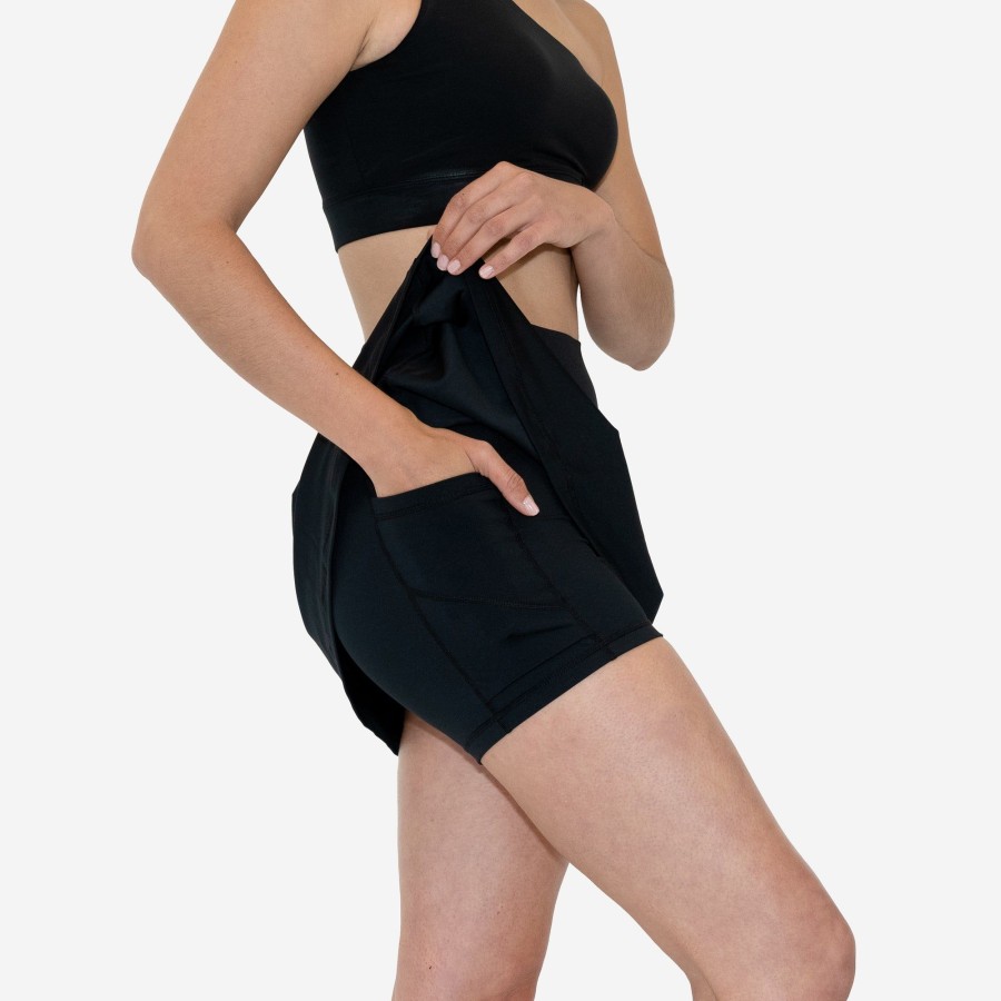 Women Senita Athletics Shorts & Skorts | Baseline Skort-Black