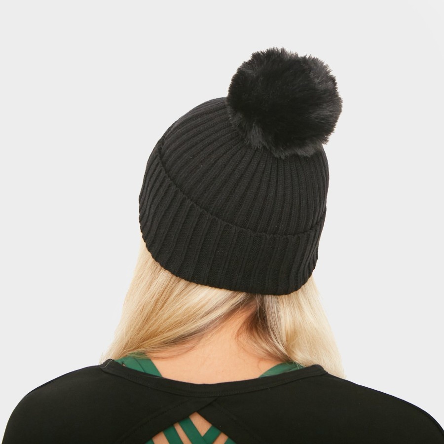 Women Senita Athletics | Senita Pom Beanie-Black