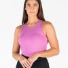 Women Senita Athletics Tees & Tanks | Vinyasa Crop Top-Fuchsia