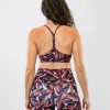 Women Senita Athletics Sports Bras | Lux Y-Back Bra-Apple Butter Kaleidoscope