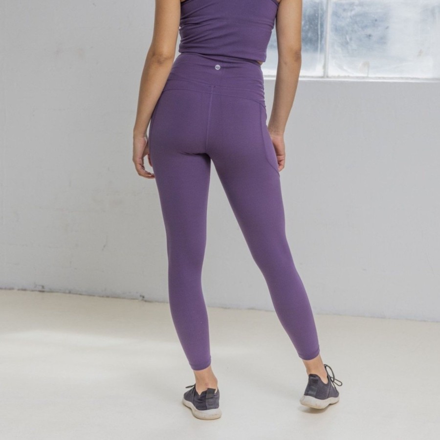 Women Senita Athletics Leggings | Skin High Waisted Vinyasa 7/8-Eggplant