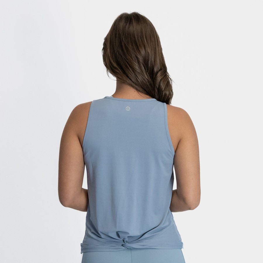 Women Senita Athletics Tees & Tanks | Knotty Tank-Steel Blue