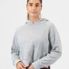 Women Senita Athletics Outerwear | Classic Cropped Hoodie-Heathered Gray