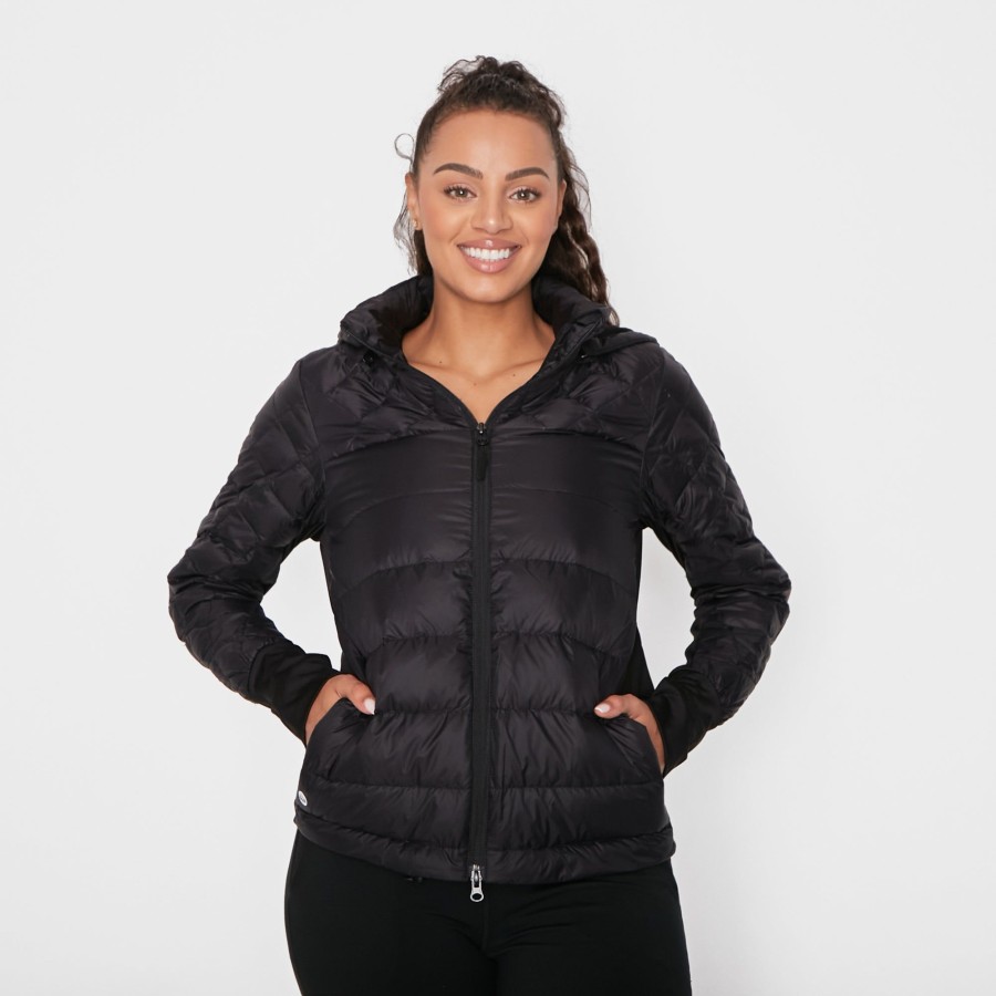 Women Senita Athletics Outerwear | Courtney Puffer Short Coat-Black