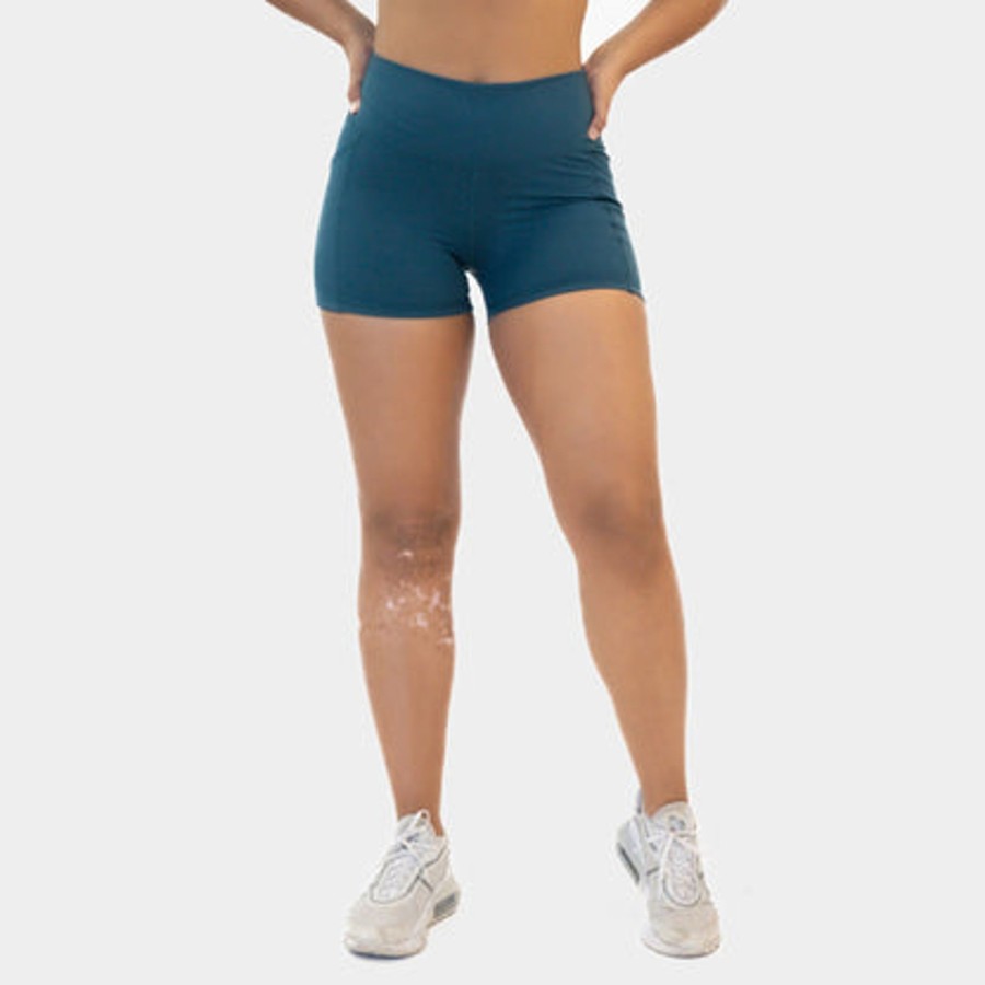 Women Senita Athletics Shorts & Skorts | Lux High Waisted Rio Shorts (Multi-Lengths)-Pacific