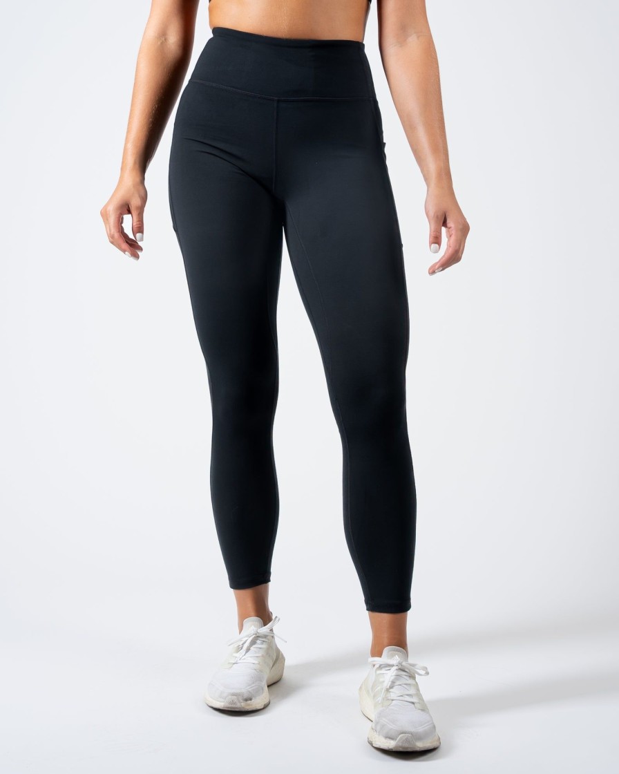 Women Senita Athletics Leggings | Skin High Waisted Vinyasa 7/8 (Multi-Lengths)-Black