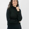 Women Senita Athletics Outerwear | Miranda Mock Neck-Black