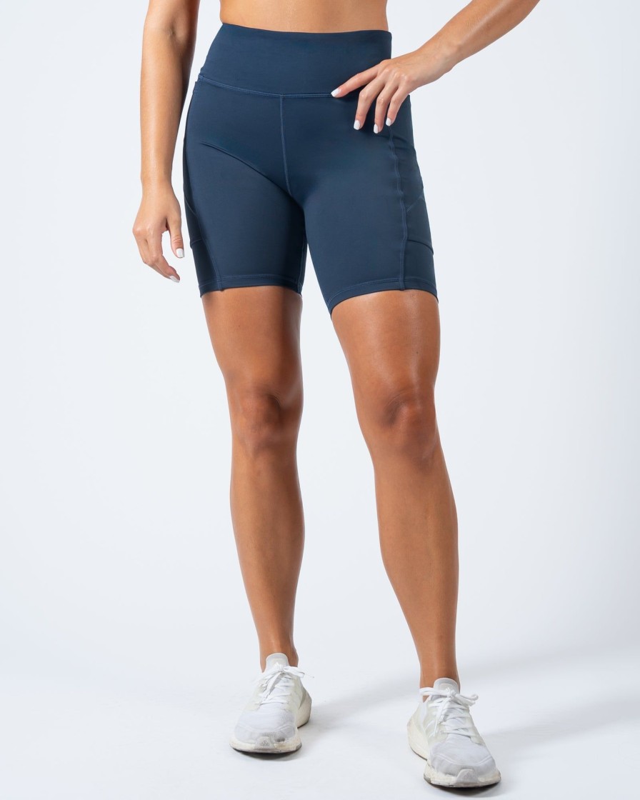 Women Senita Athletics Shorts & Skorts | Lux Baseline Shorts (Multi-Lengths)-Navy