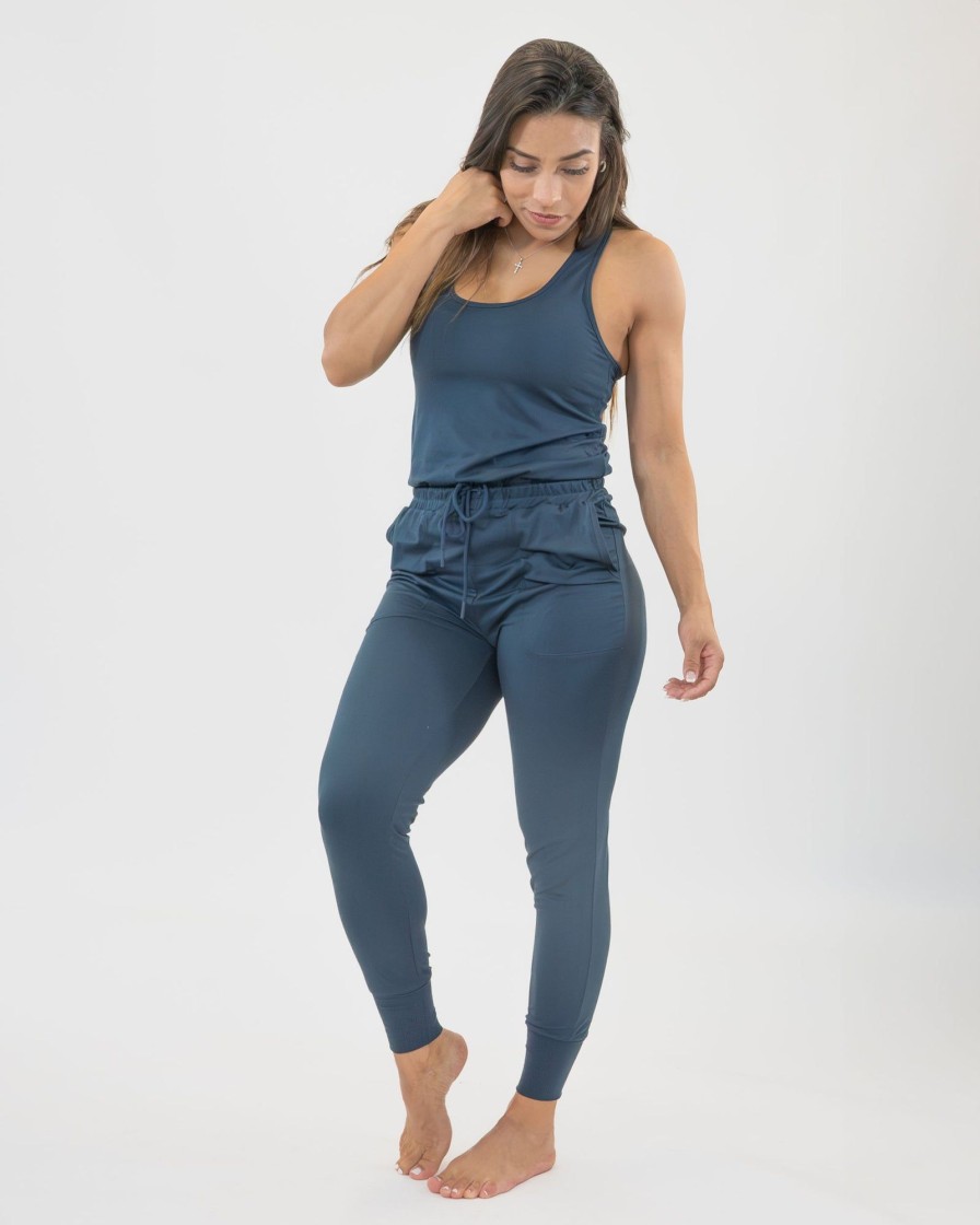 Women Senita Athletics Jumpsuits & Dresses | Weekend Tank Jumpsuit-Navy