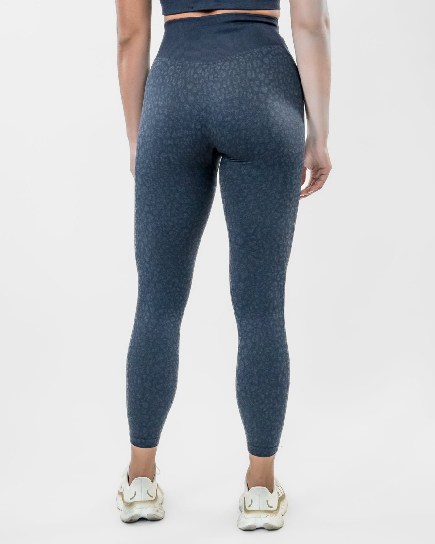 Women Senita Athletics Leggings | Seamless 7/8 Leggings-Midnight Cheetah