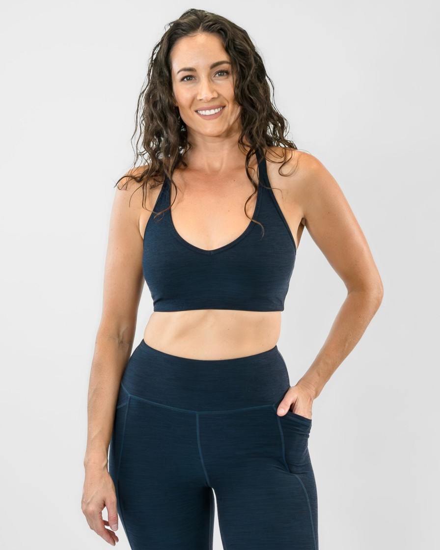 Women Senita Athletics Sports Bras | Dynamic Move Bra-Navy