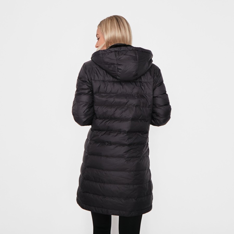 Women Senita Athletics Outerwear | Holland Puffer Long Coat-Black