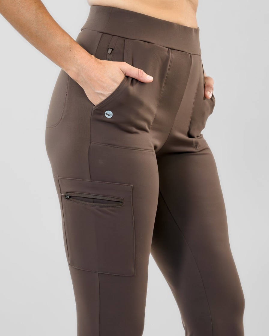 Women Senita Athletics Joggers | Hiking Cargo Joggers-Espresso