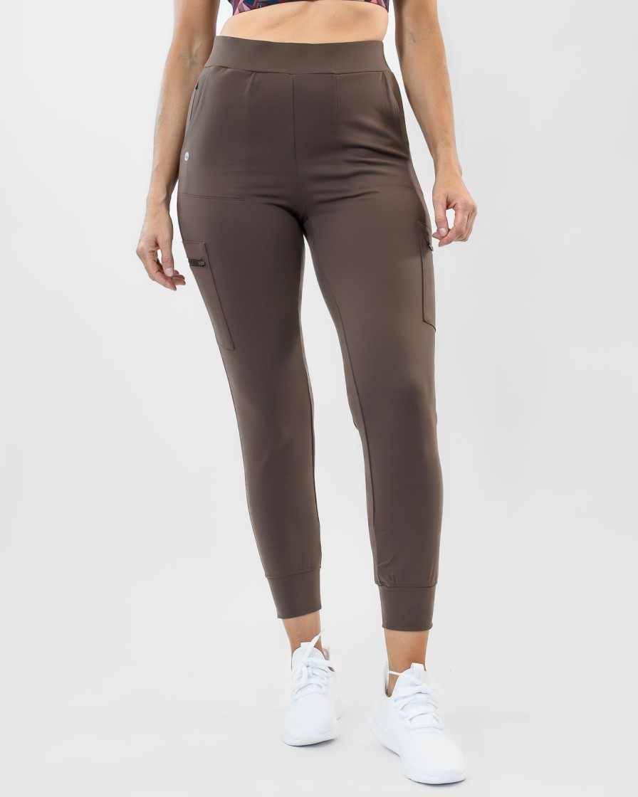 Women Senita Athletics Joggers | Hiking Cargo Joggers-Espresso