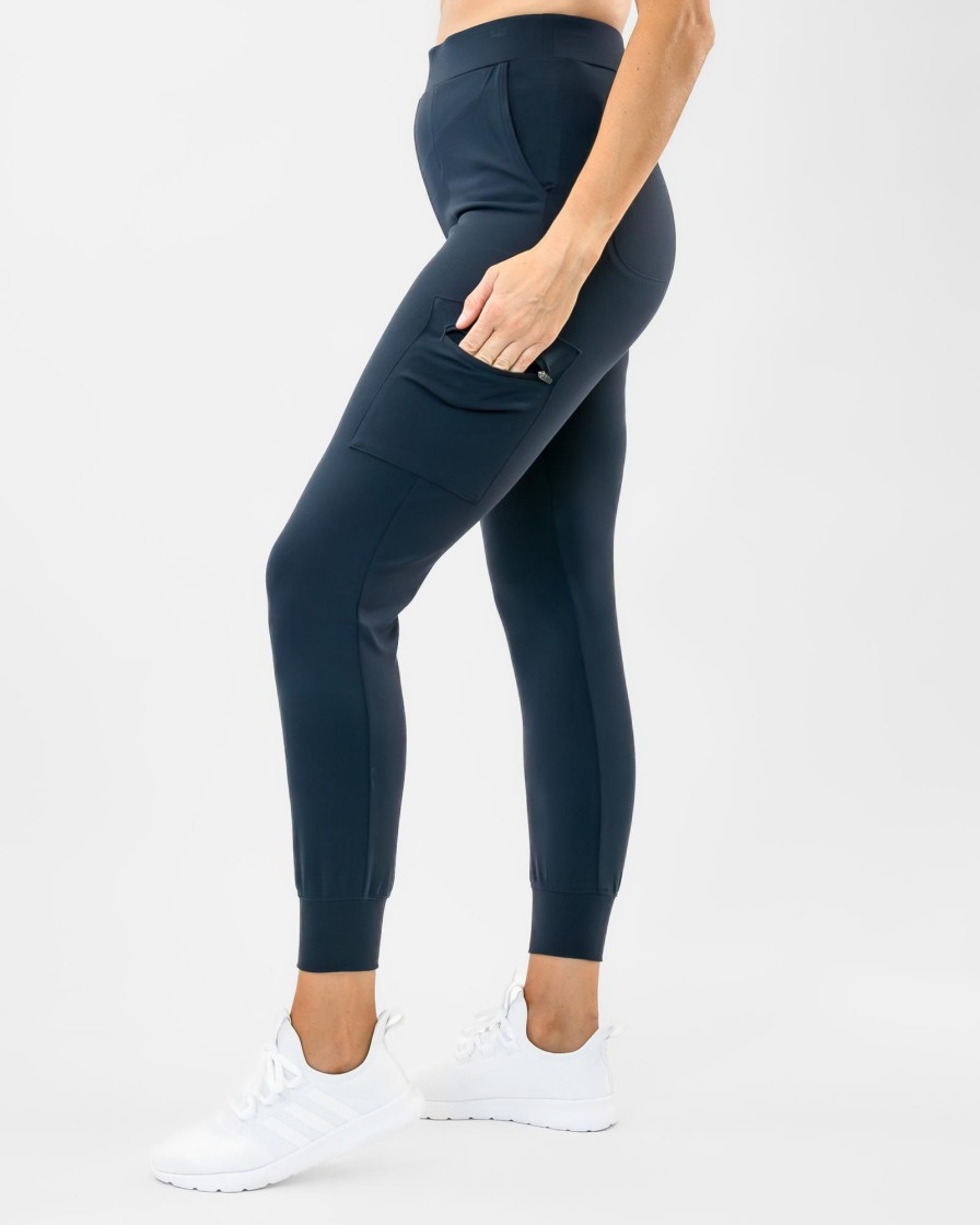 Women Senita Athletics Joggers | Hiking Cargo Joggers-Navy