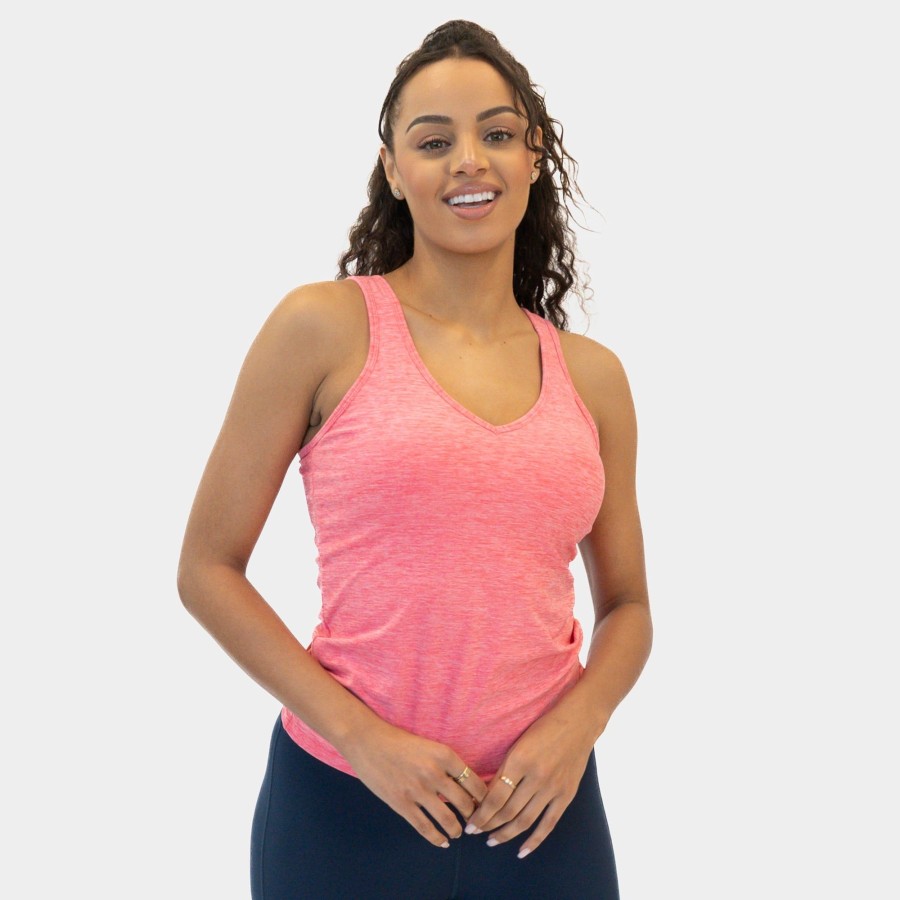 Women Senita Athletics Tees & Tanks | Dynamic Full Length Tank-Heathered Bloom Pink