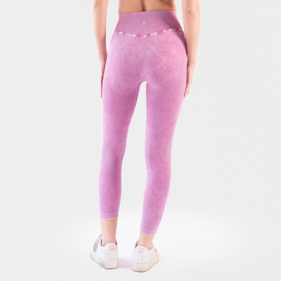 Women Senita Athletics Leggings | Ribbed Seamless Leggings-Snow Wash Fuchsia