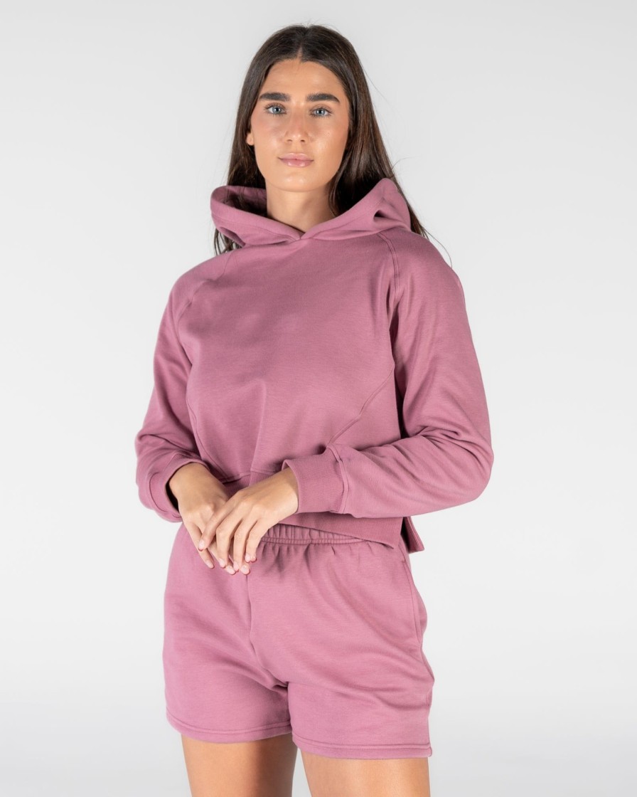 Women Senita Athletics Outerwear | Classic Cropped Hoodie-Rose