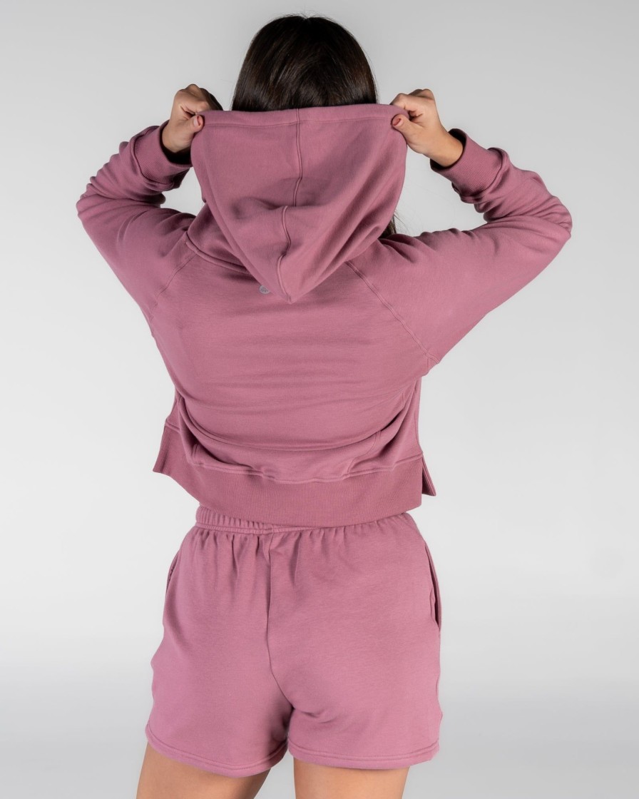 Women Senita Athletics Outerwear | Classic Cropped Hoodie-Rose